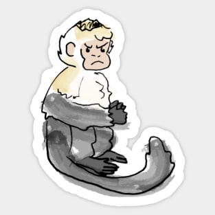 Capuchin Monkey 1 of 5 -- Sitting Sticker